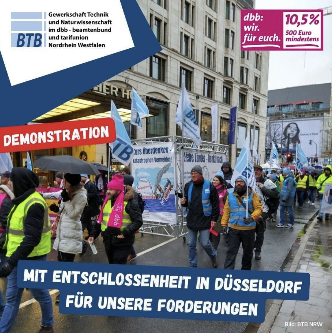 Warnstreik in Nordrhein-Westfalen