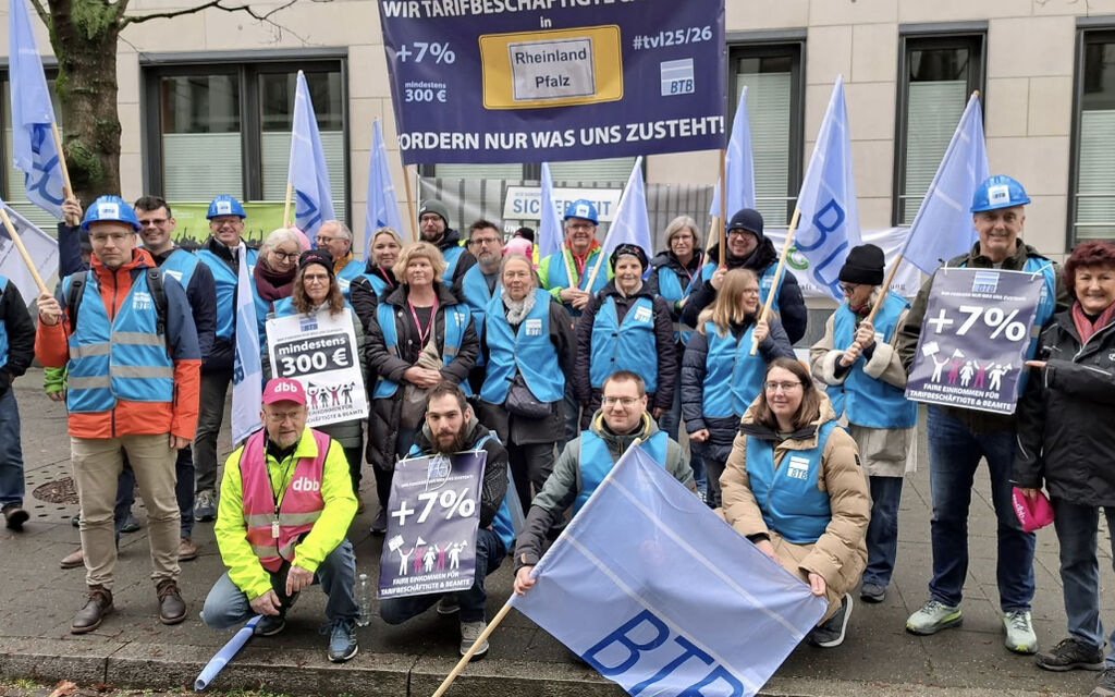 Warnstreik in Rheinland-Pfalz