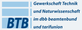 Logo BTB - Gewerkschaft Technik und Naturwissenschaft im dbb - beamtenbund und tarifunion