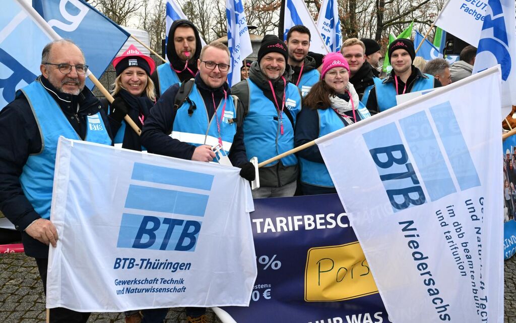 Streikteilnahme des BTB in Potsdam